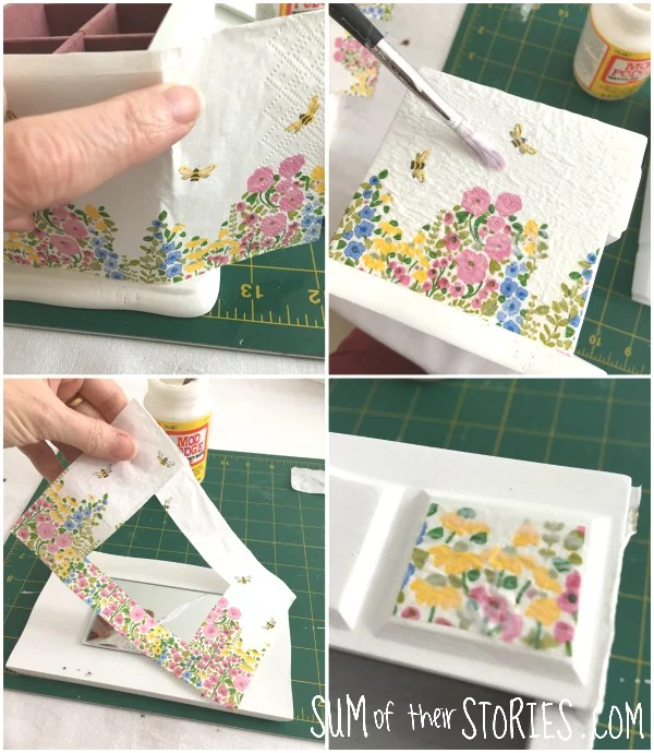 paper serviette decoupage