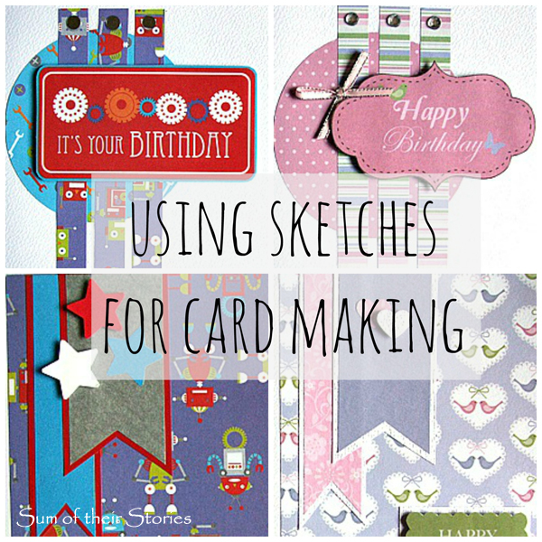 Using sketches for card making