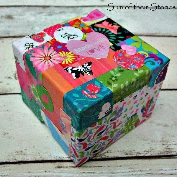 How to make a patchwork gift box — Sum of their Stories Craft Blog