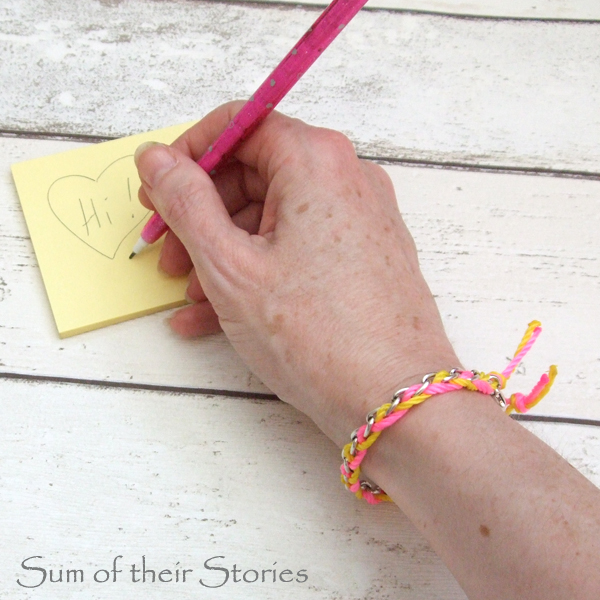 how to make a chain and thread bracelet