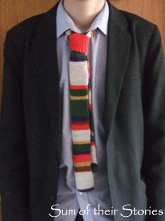 Doctor Who knitted tie