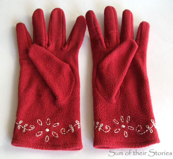 simple embroidery gloves update