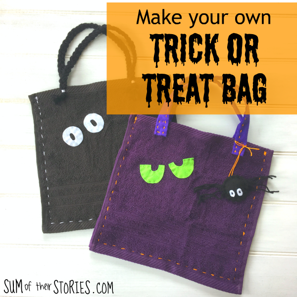 How to make a simple Trick or Treat bag — Sum of their Stories Craft Blog