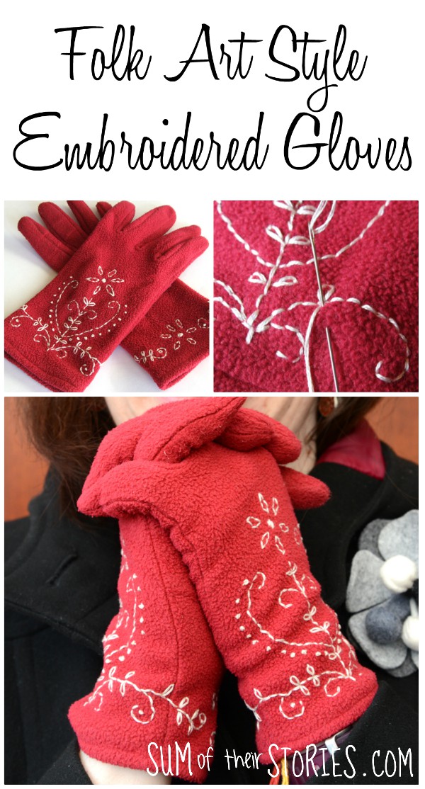 pretty embroidered gloves tutorial