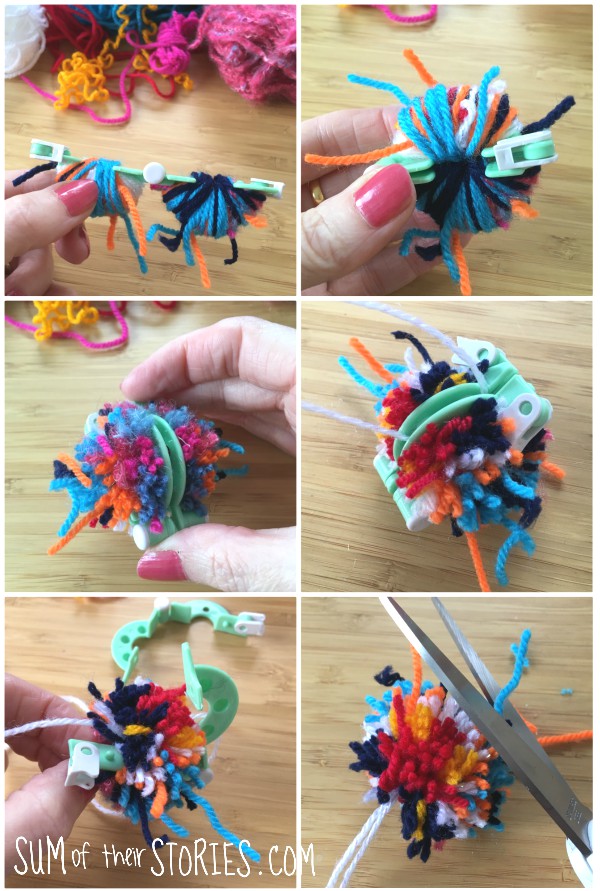 using a pom pom maker