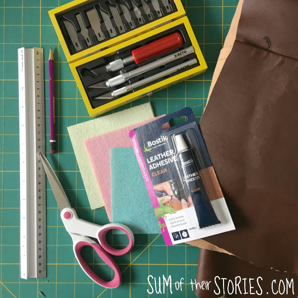 What you need to make leather coaster