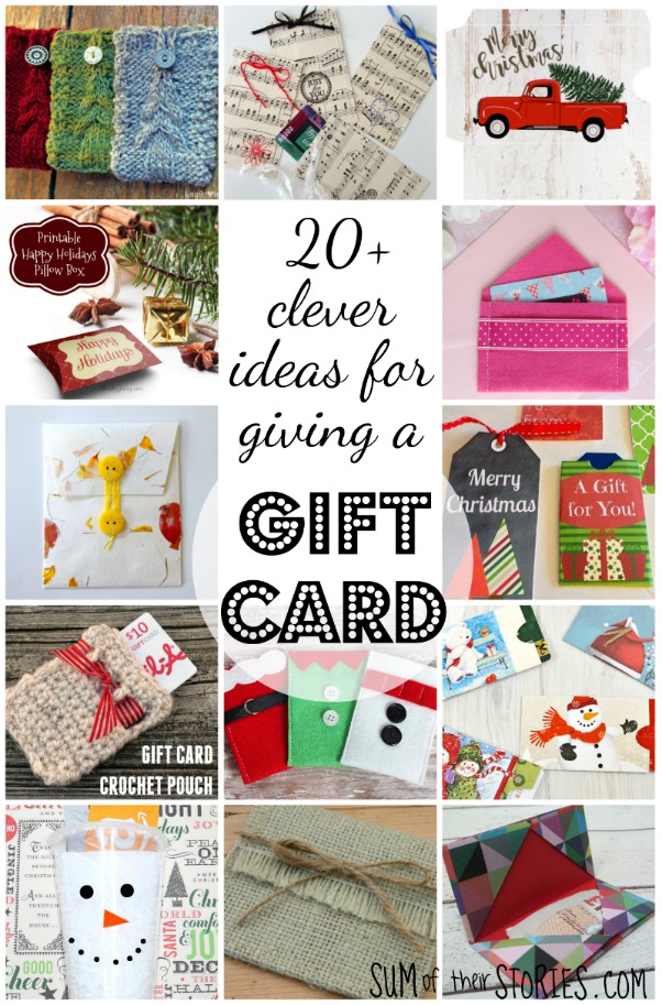 more than 20 clever ideas for giving a gift card