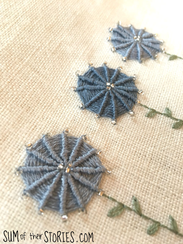 spider web stitch tutorial