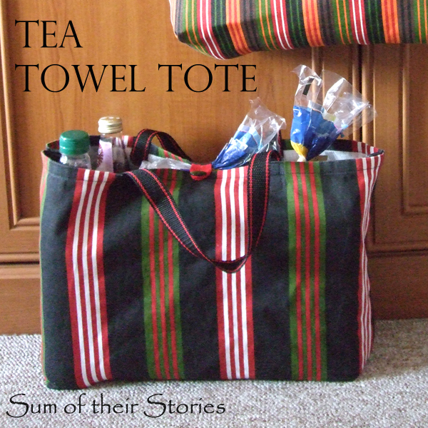 tea towel tote tutorial