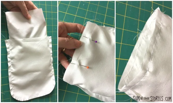 Making a wedding drawstring bag