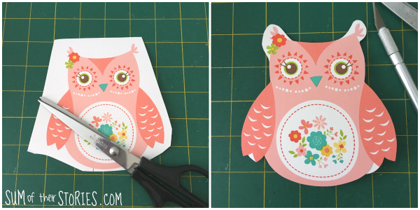 cut out wall paper to make greeting cards