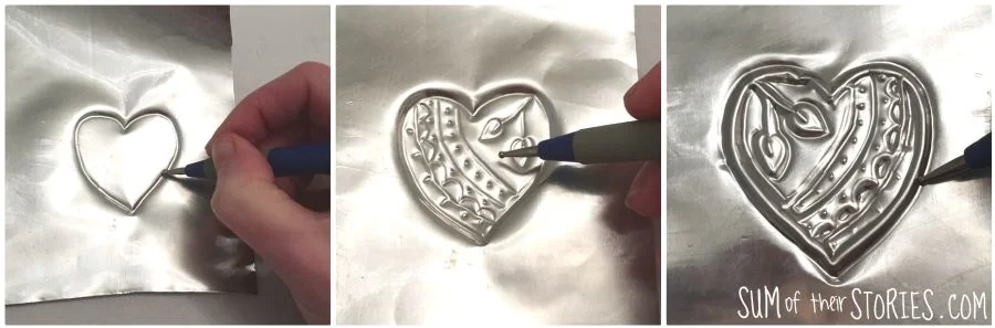 draw design on foil