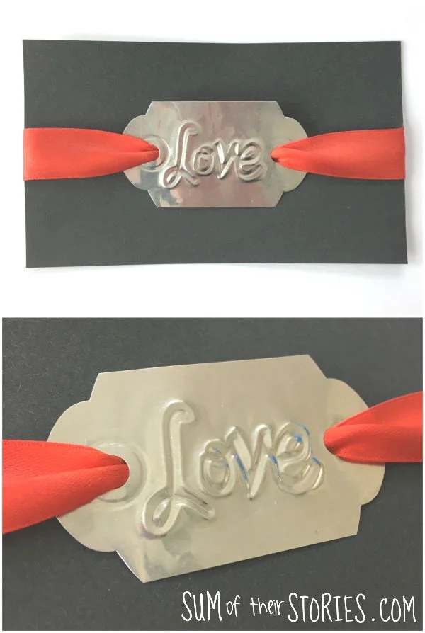 embossed foil love card tutorial