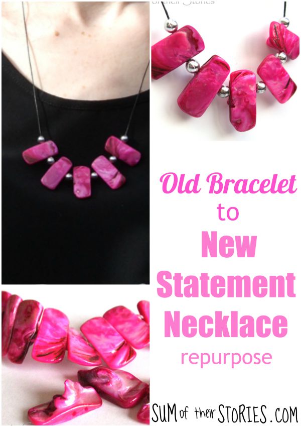 New statement necklace from an old bracelet