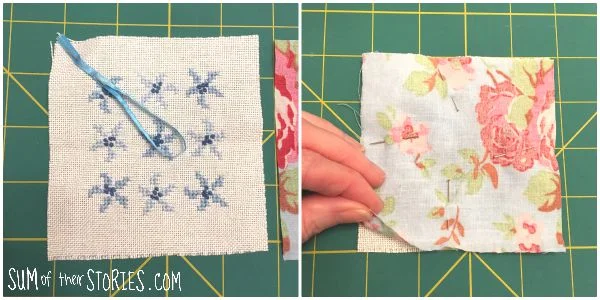 How to embroider a simple cross stitch lavender bag — Sum of their Stories  Craft Blog