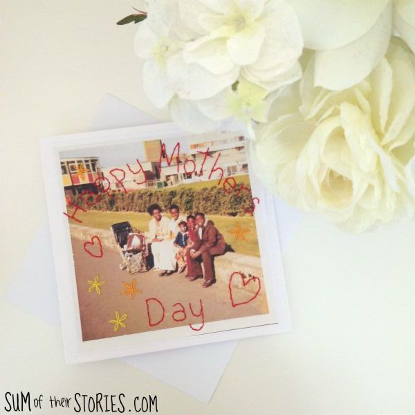 photo stitching mothers day card