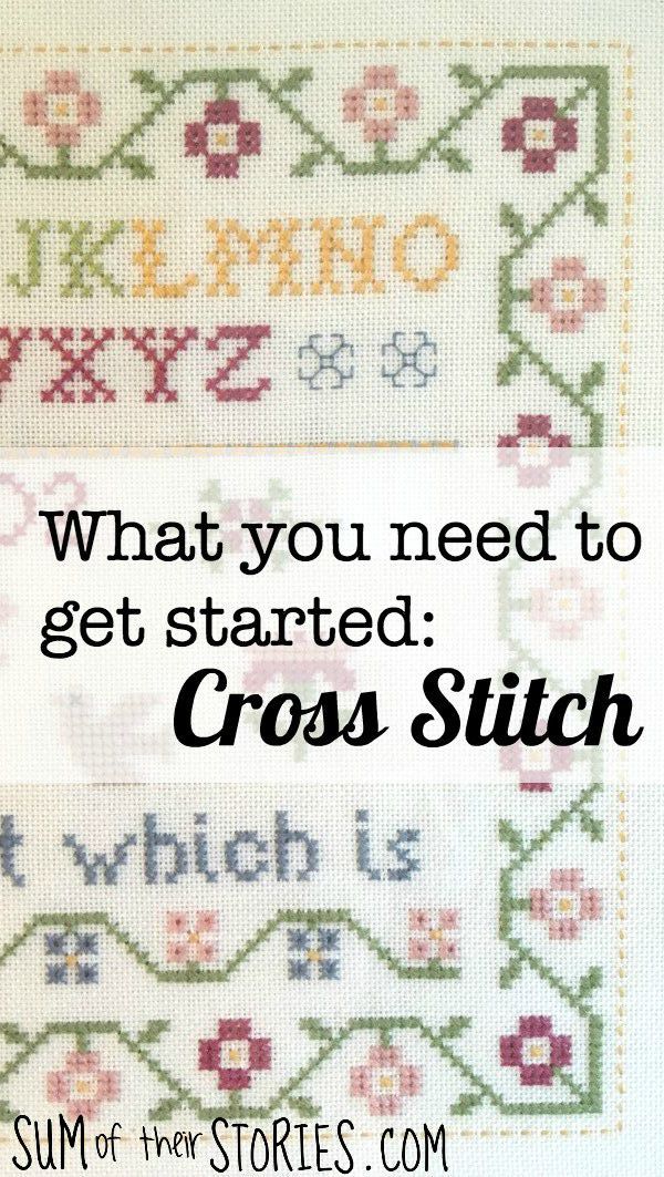 What you need to get started cross stitch