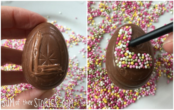 personalise chocolate eggs