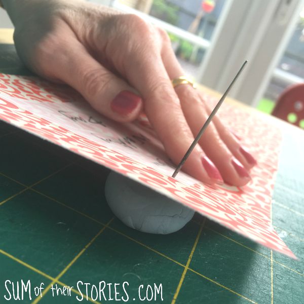 blu tack hack with papercrafting