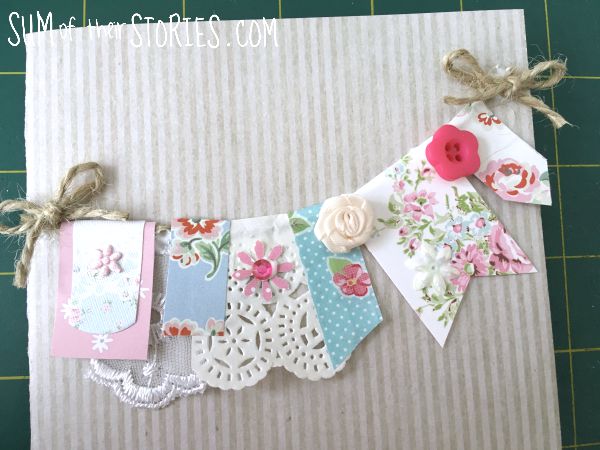 floral paper bunting