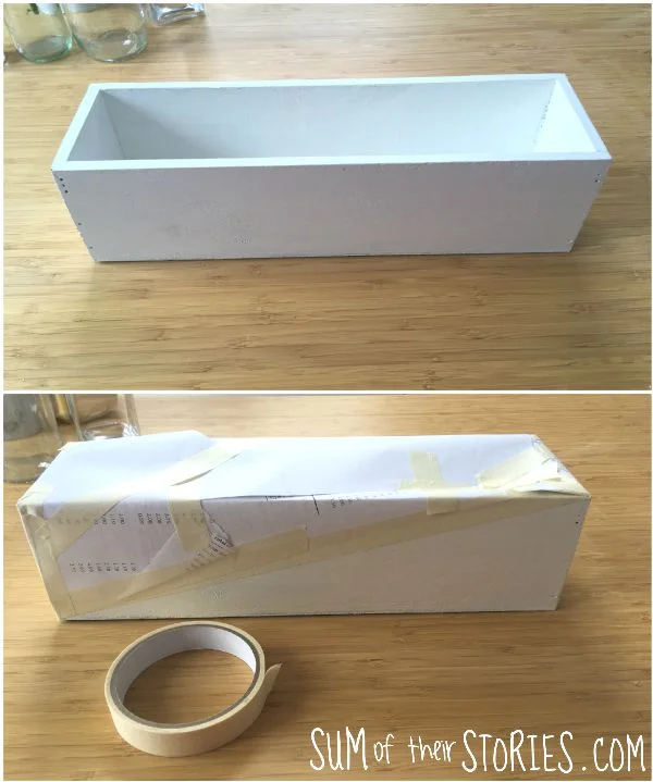 wooden box makeover