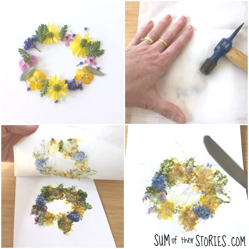 flower pounding tutorial