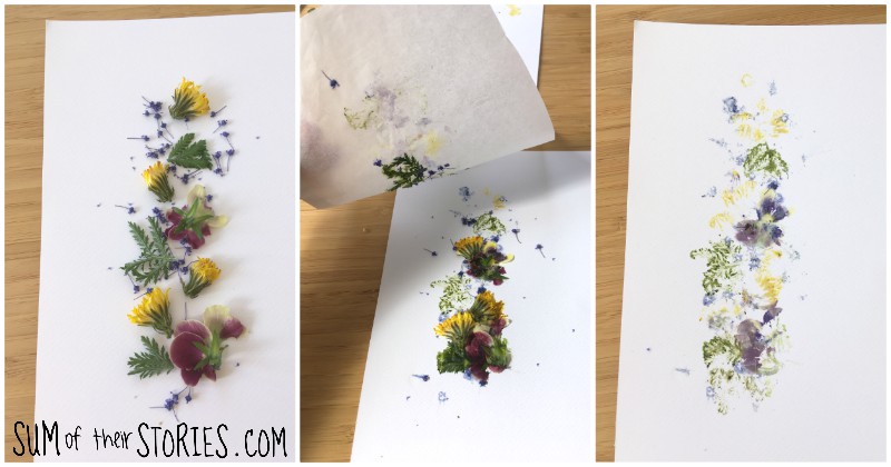 smashed flower art tutorial