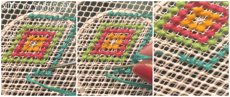 stitching on wire