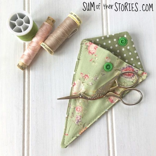 Simple Embroidery Scissor Case Tutorial — Sum of their Stories Craft Blog