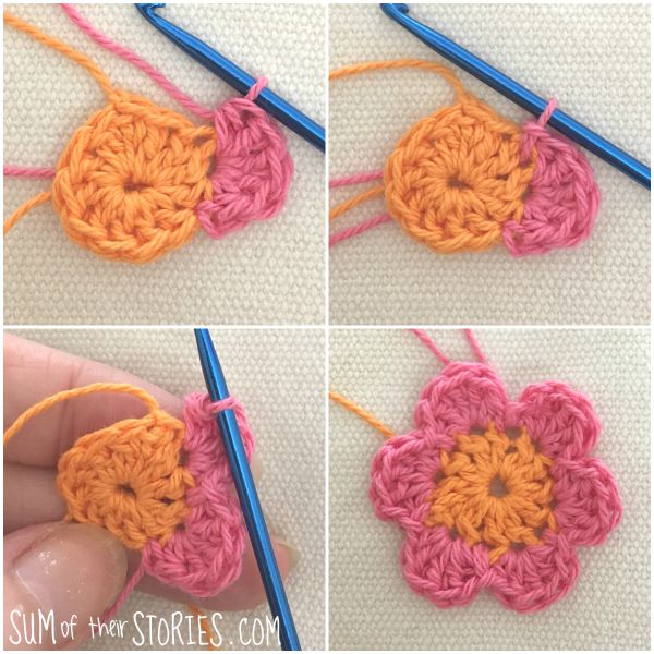 mini crochet flower pattern