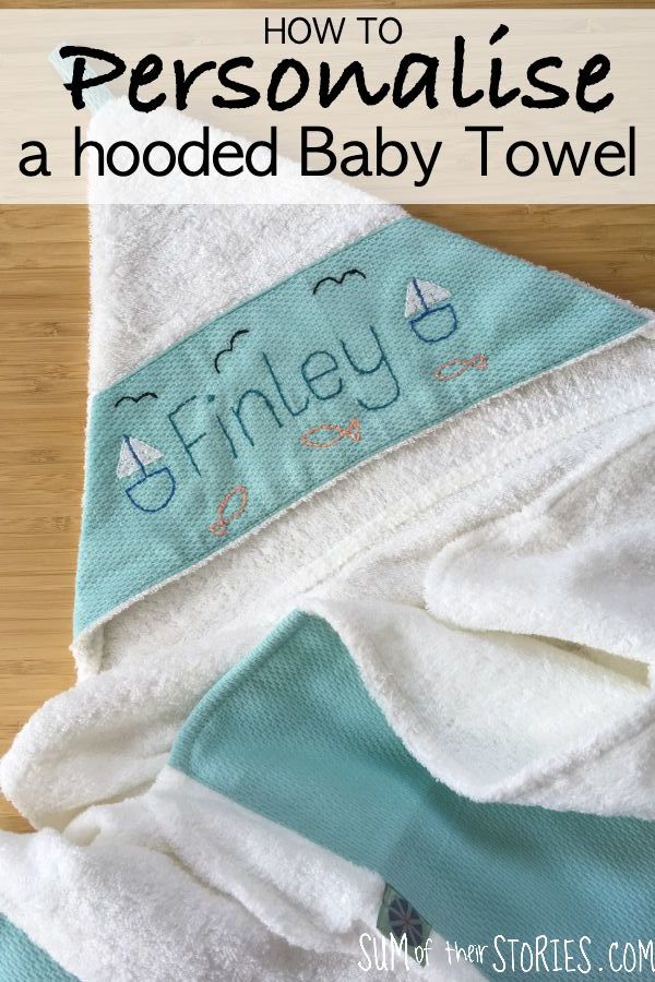 How to personalise a hooded baby towel