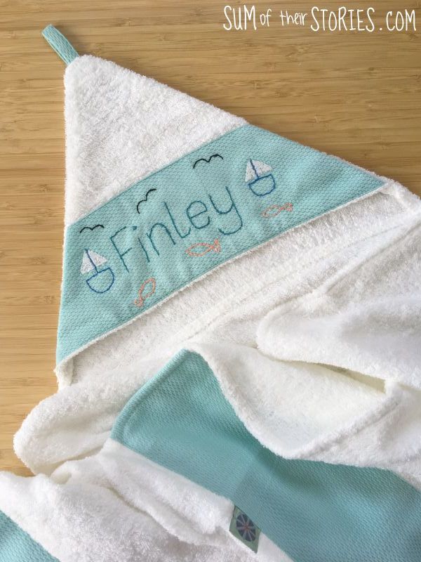 embroidery a baby towel gift idea
