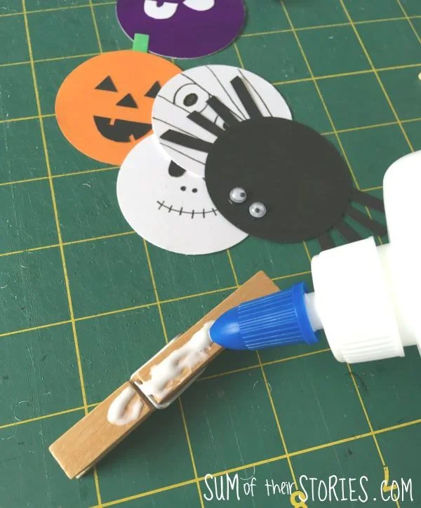 Glue to wooden clothes pegs