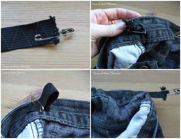 how to add an elastic waistband // no sew tutorial 