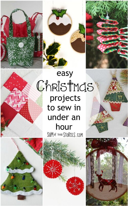 15+ Easy Christmas Sewing Projects - Easy Sewing For Beginners