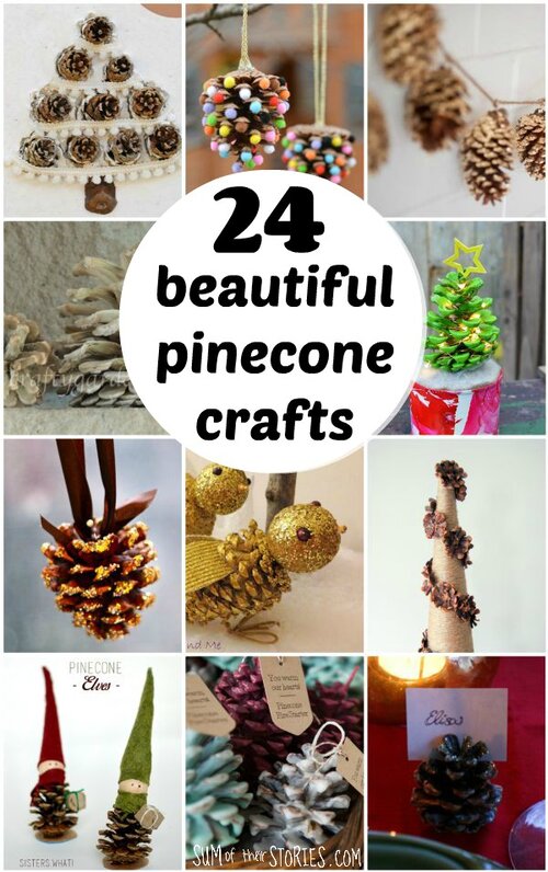 Pine Cone Crafts - Homemade and Happy