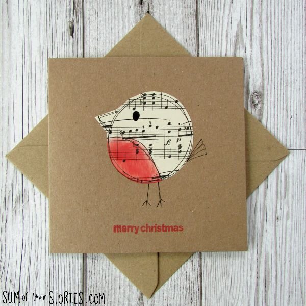 Sheet Music Christmas Cards Sum Of Their Stories Craft Blog