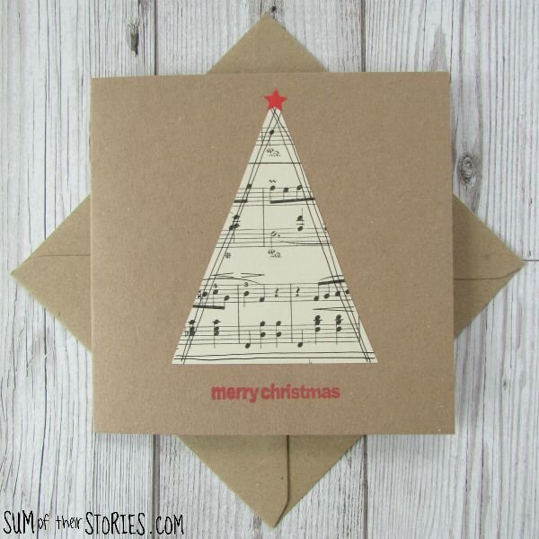 Washi Tape Christmas Tree Card