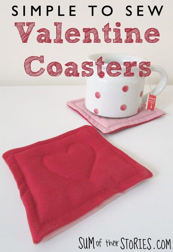 Easy Fabric Heart Coasters for Cricut Maker - Freshly Fuji