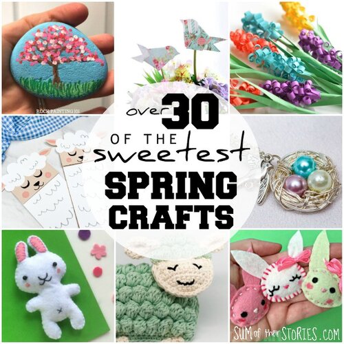 30 Bright & Cheery Spring Crafts - Dwell Beautiful  Springtime crafts,  Spring crafts, Arts and crafts for adults