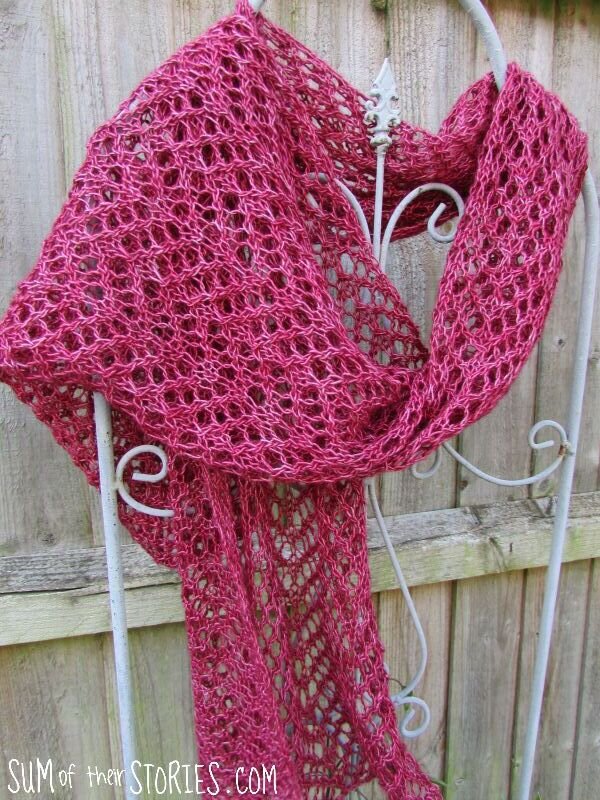 easy knit lace scarf pattern free
