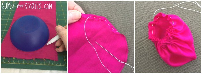How to sew a yoyo flower