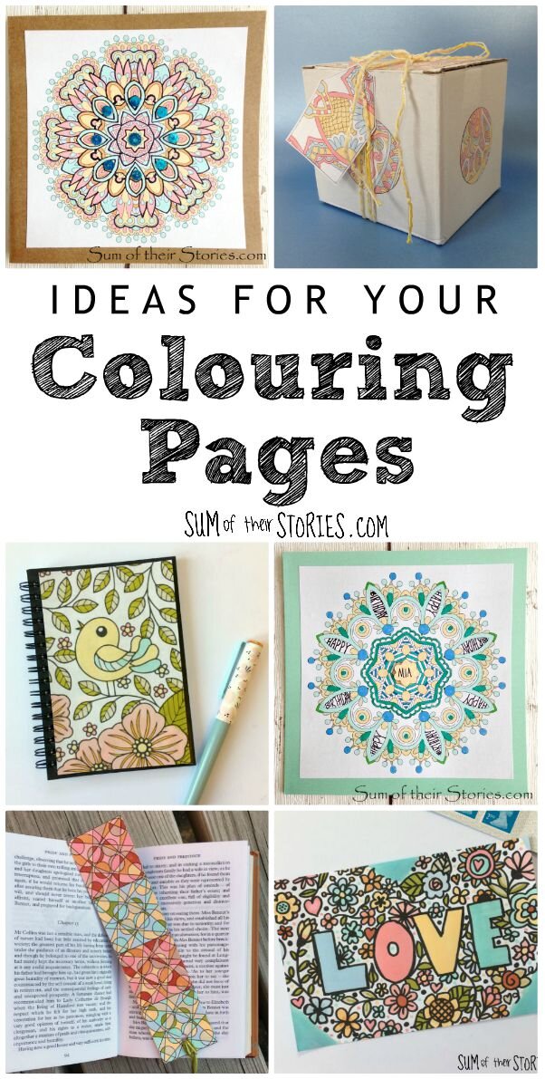 ideas for your colouring pages