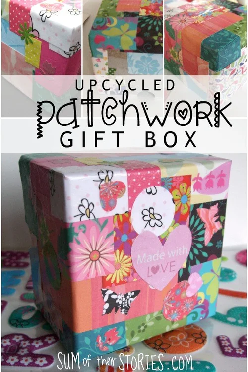 How to make a patchwork gift box — Sum of their Stories Craft Blog
