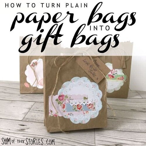 DIY paper gift bag