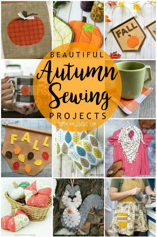 beautiful autumn fall sewing projects