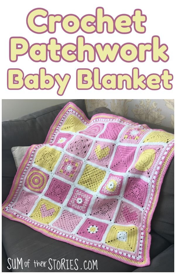 crochet patchwork baby blanket