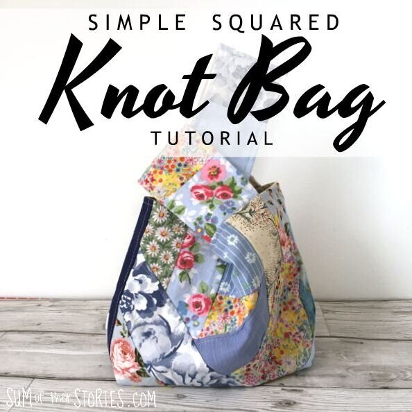 Small Japanese Origami Bag PDF Sewing Pattern & Tutorial 