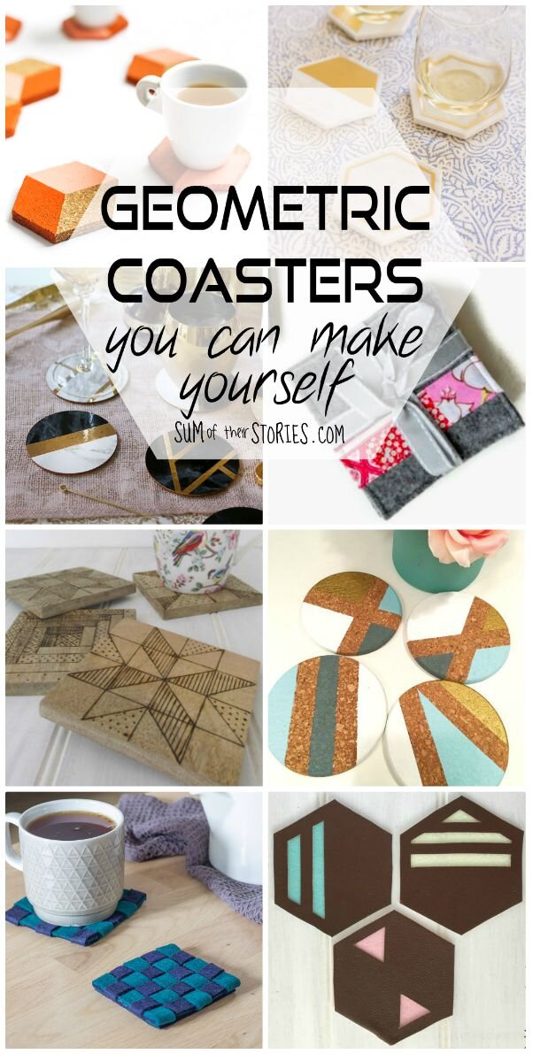 geometric coasters you can make yourself