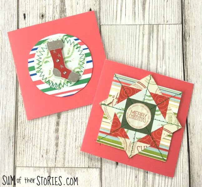 Stitched Christmas Card Embellishments